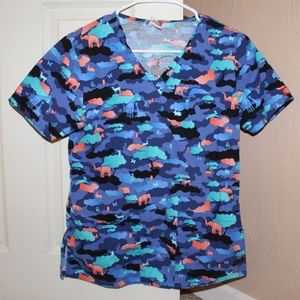 DICKIES XSM SCRUB TOP